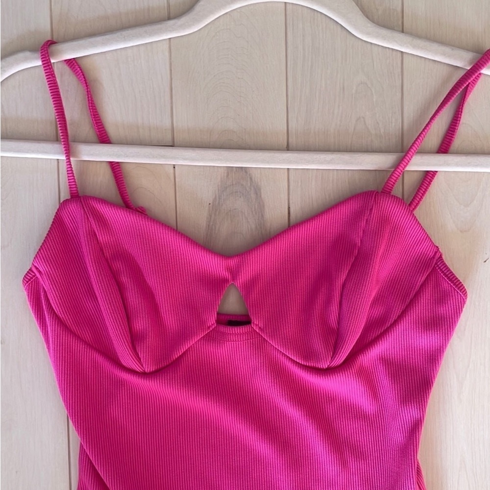Forever 21 Pink Ribbed Bodysuit - Picture 5 of 7